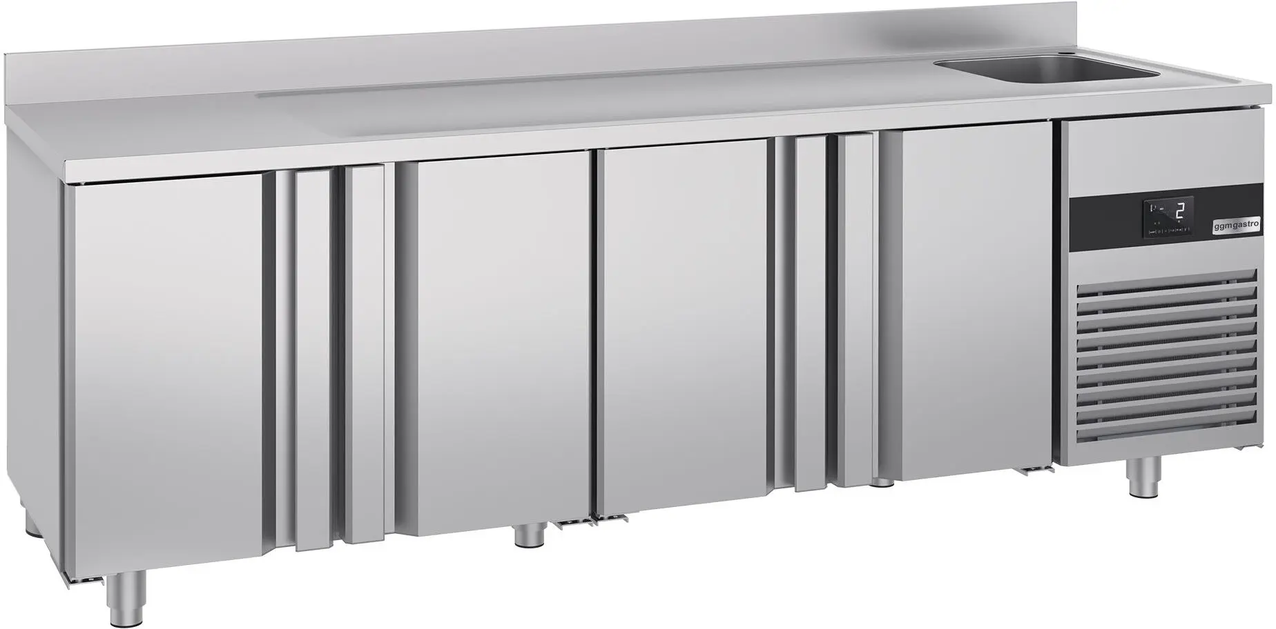 Холодильный стол GGM Gastro KTF540BAR-EF (Inox)