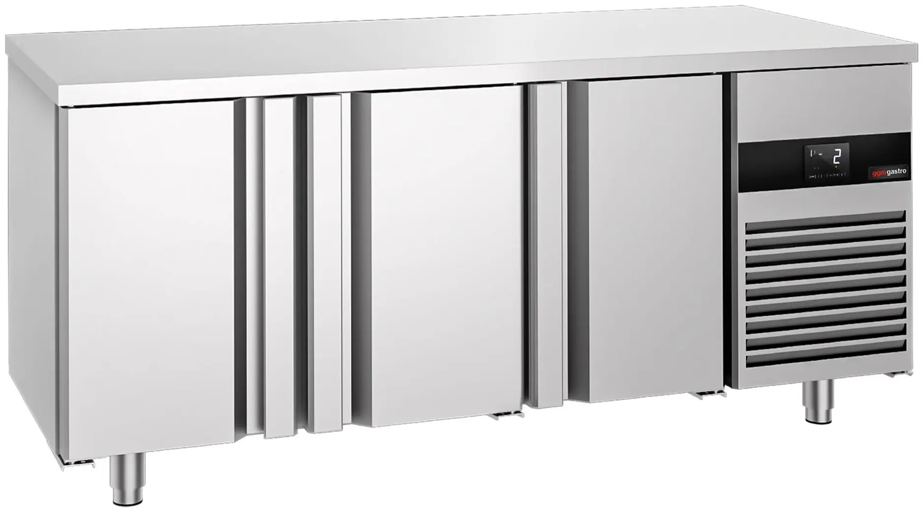 Холодильный стол GGM Gastro KTGFF187D (Inox) - 4