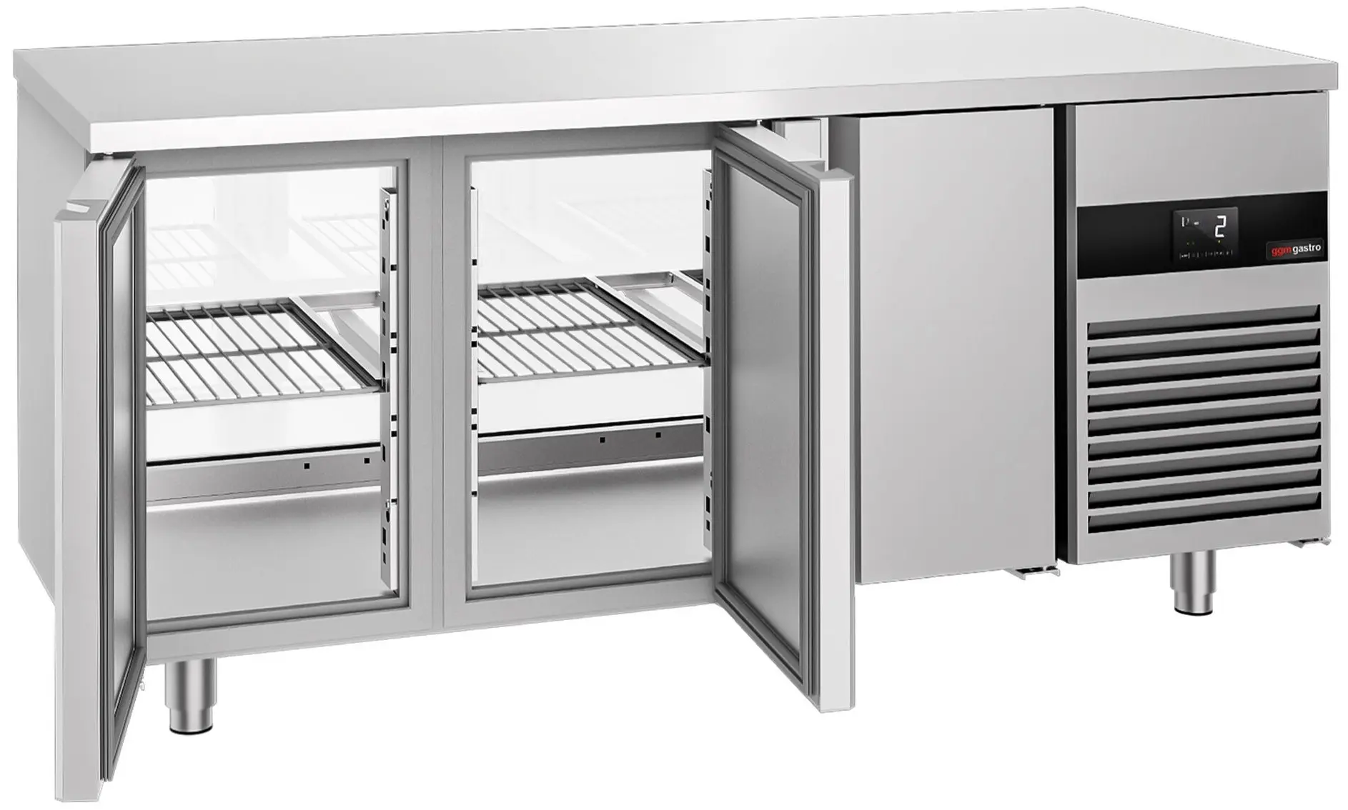 Холодильный стол GGM Gastro KTGFF187D (Inox) - 5