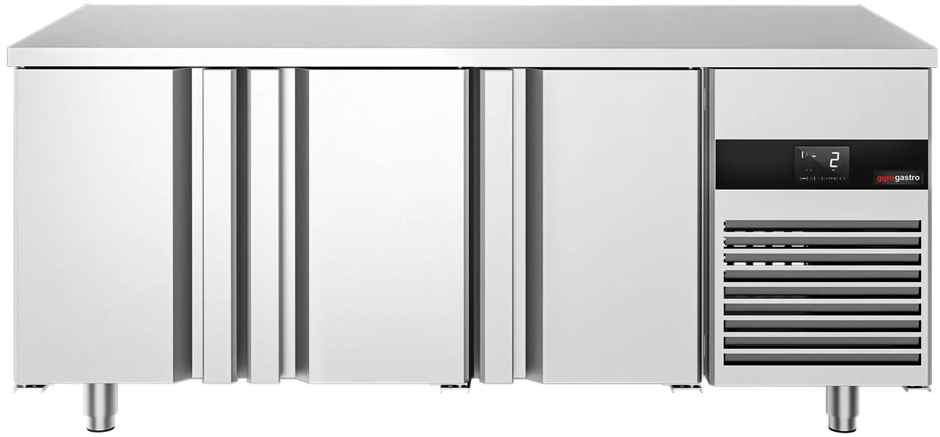 Холодильный стол GGM Gastro KTGFF187D (Inox) - 6