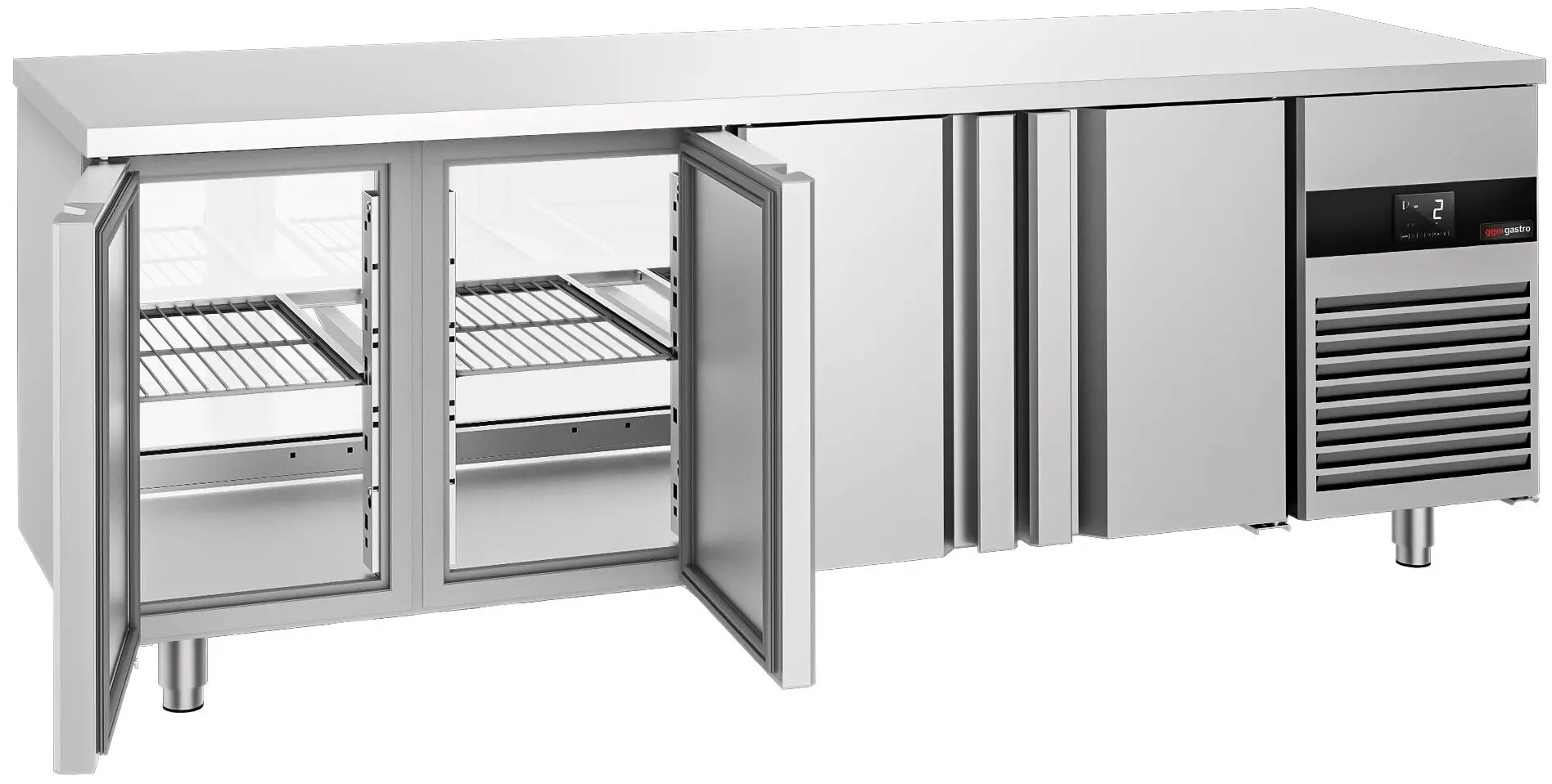Masa frigorifica GGM Gastro KTGFF237D (Inox) - 5