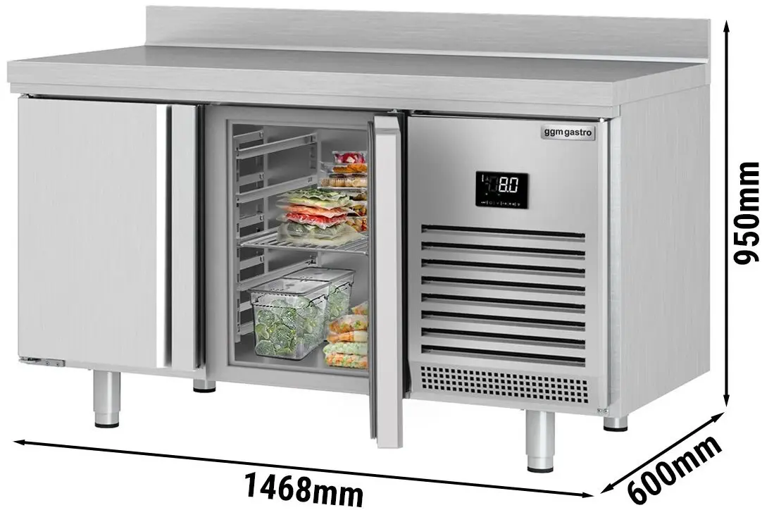 Masa frigorifica GGM Gastro KTI156 (Inox) - 7