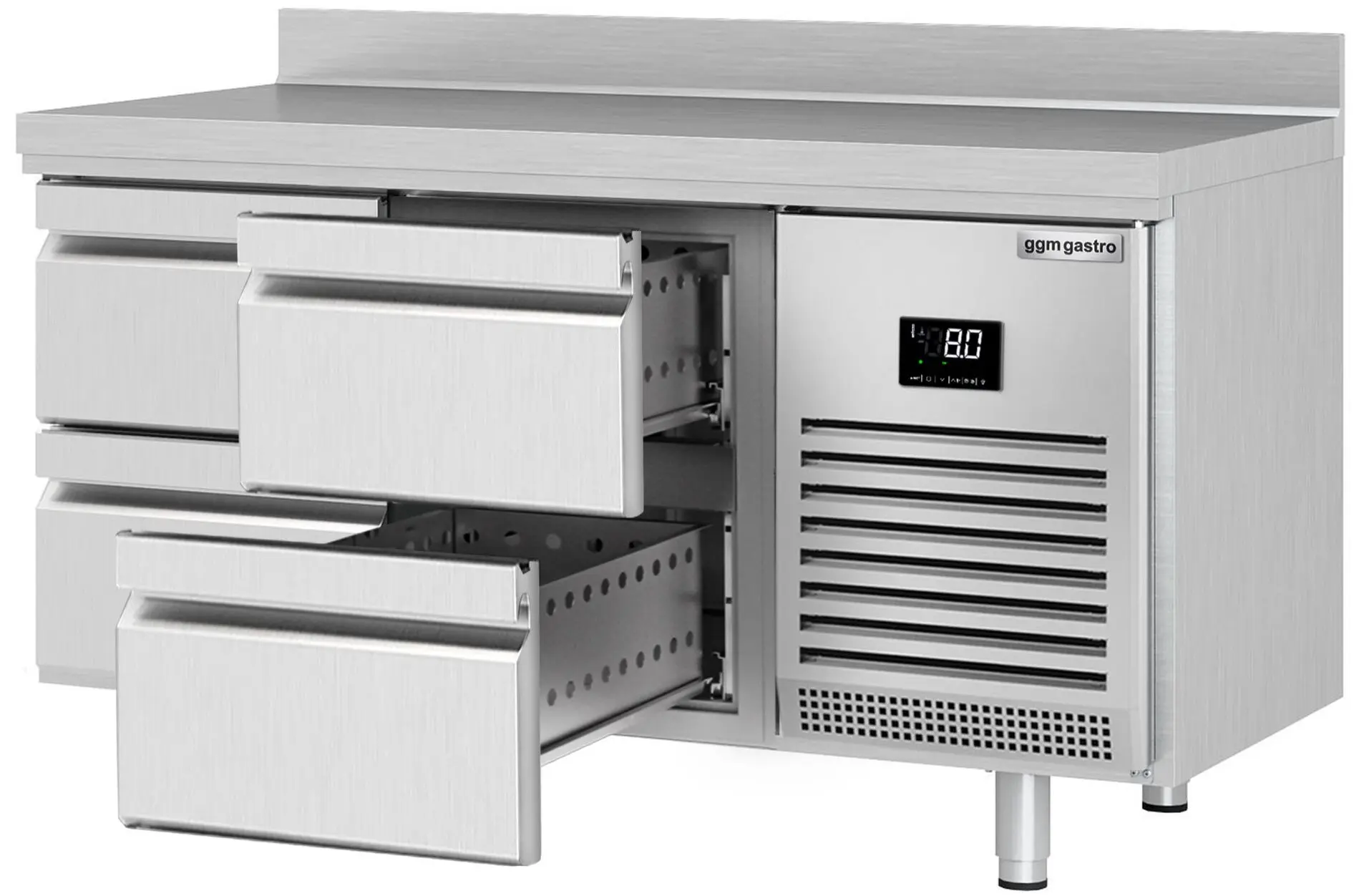 Холодильный стол GGM Gastro KTI156S1212 (Inox) - 2