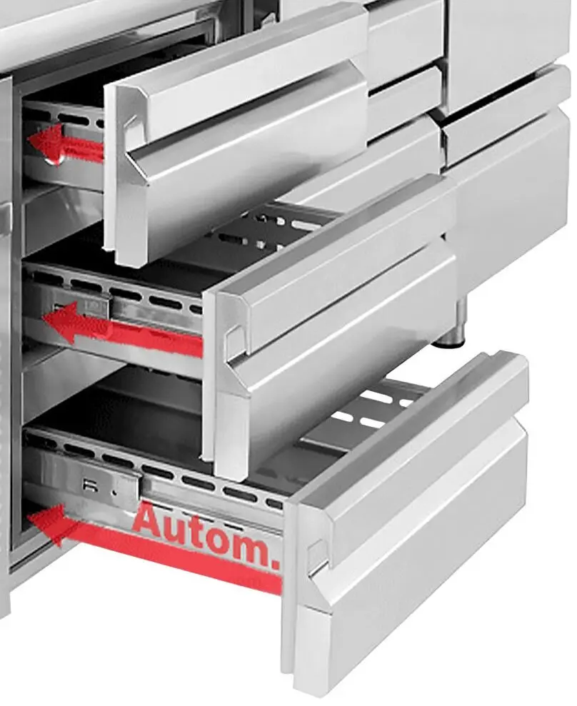 Холодильный стол GGM Gastro KTI156S1313 (Inox) - 5