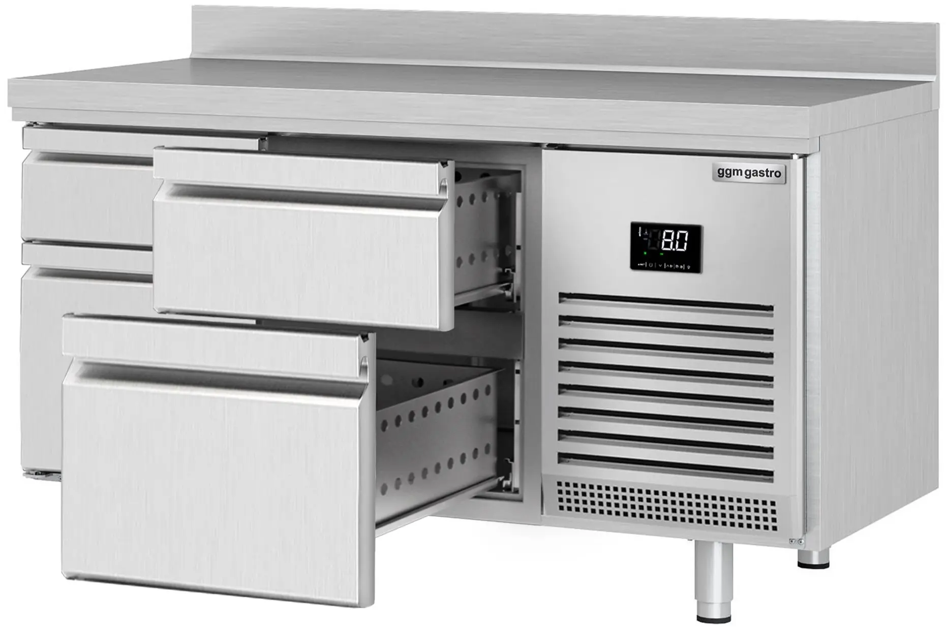Masa frigorifica GGM Gastro KTI156S2313 (Inox) - 2