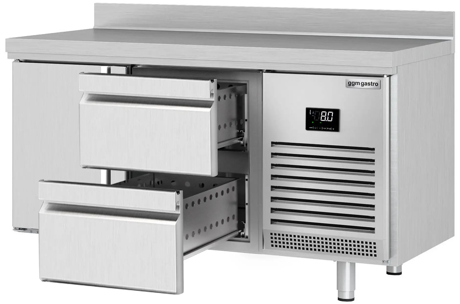 Masa frigorifica GGM Gastro KTI156T1S1212 (Inox) - 2