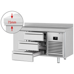 Masa frigorifica GGM Gastro KTI156T1S1313 (Inox) Thumb