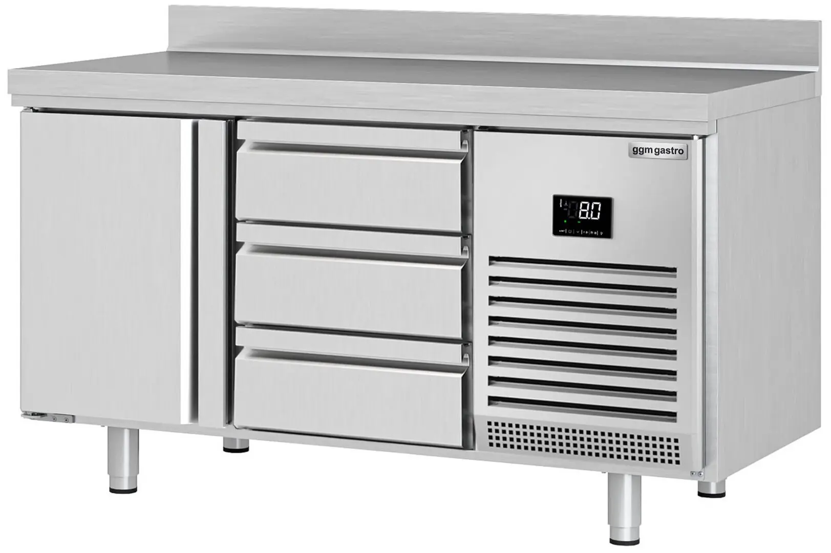 Masa frigorifica GGM Gastro KTI156T1S1313 (Inox)