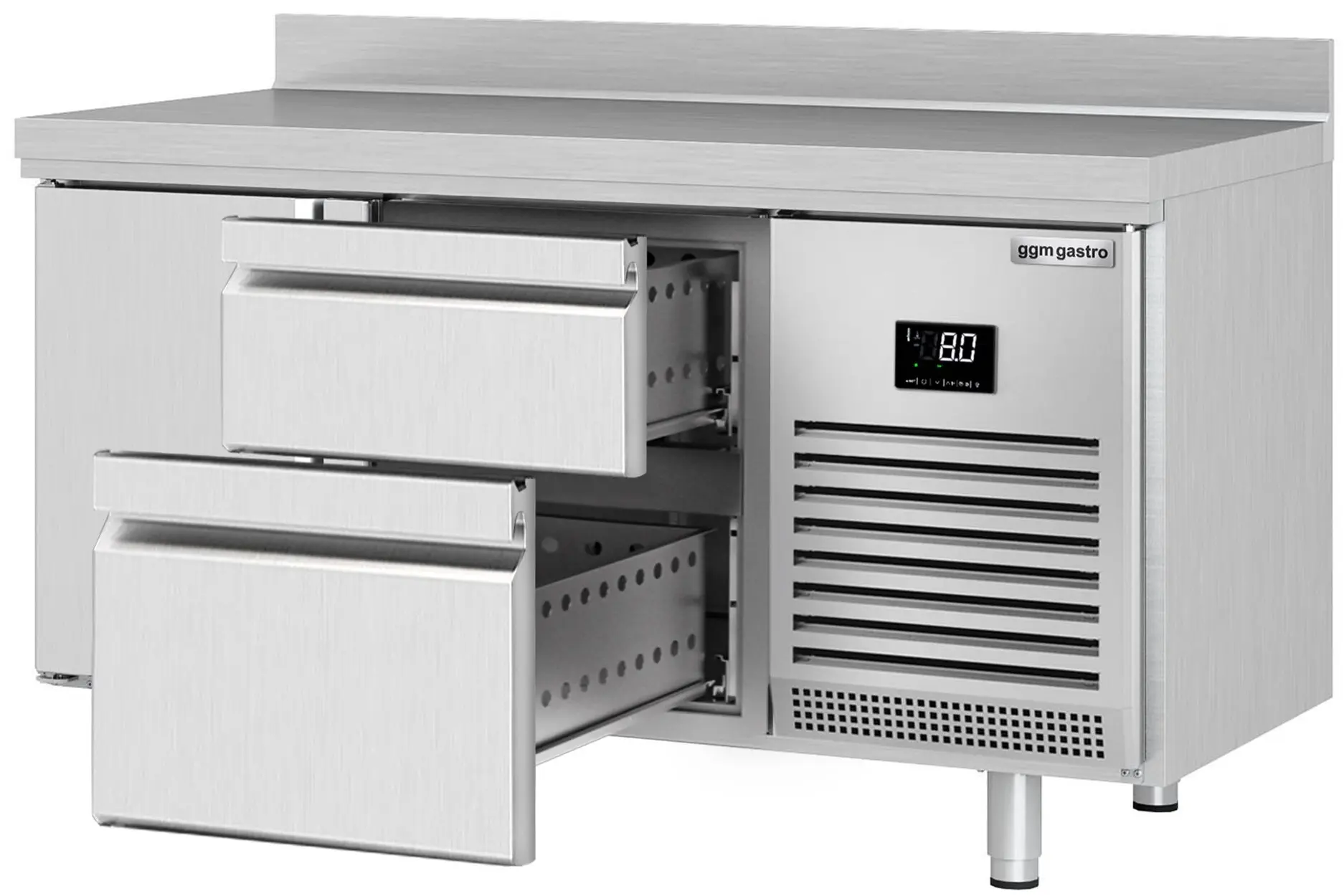 Masa frigorifica GGM Gastro KTI156T1S2313 (Inox) - 2
