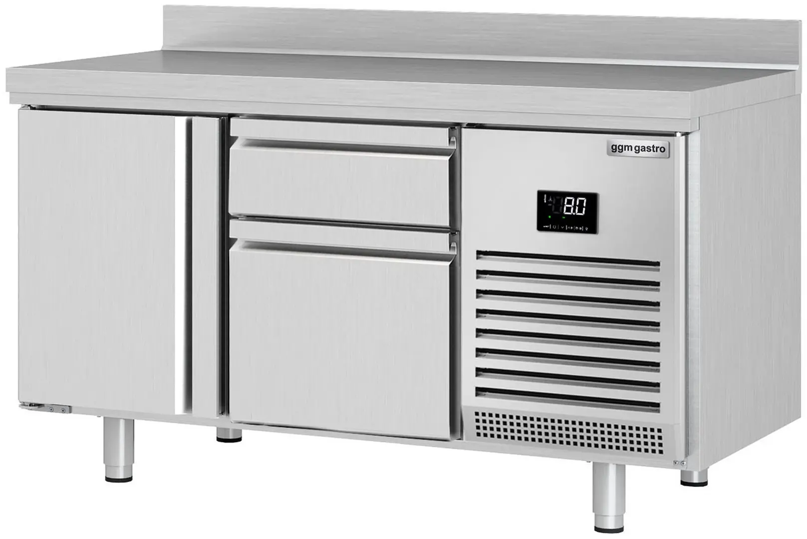 Masa frigorifica GGM Gastro KTI156T1S2313 (Inox)
