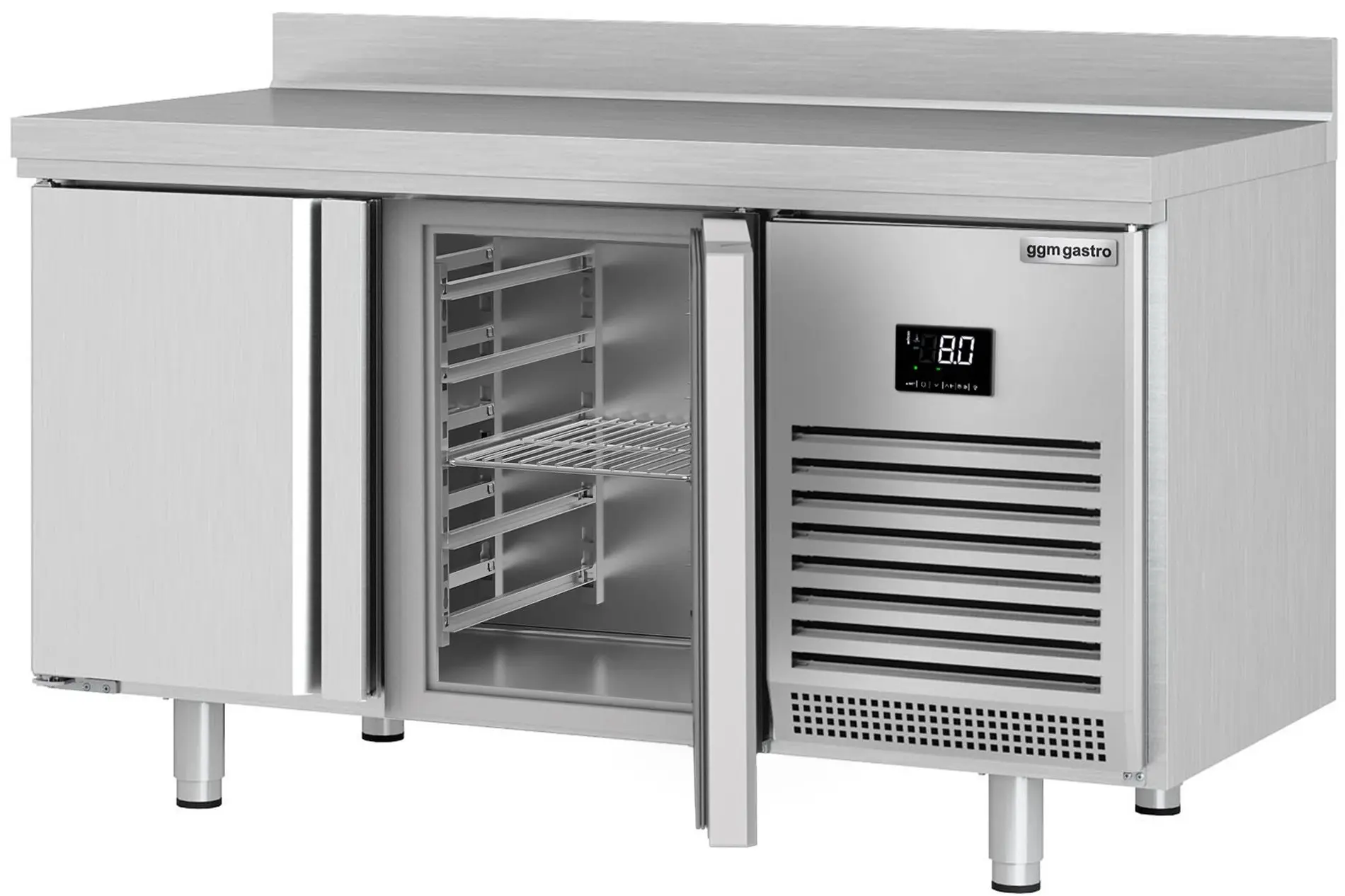 Холодильный стол GGM Gastro KTI157 (Inox) - 2