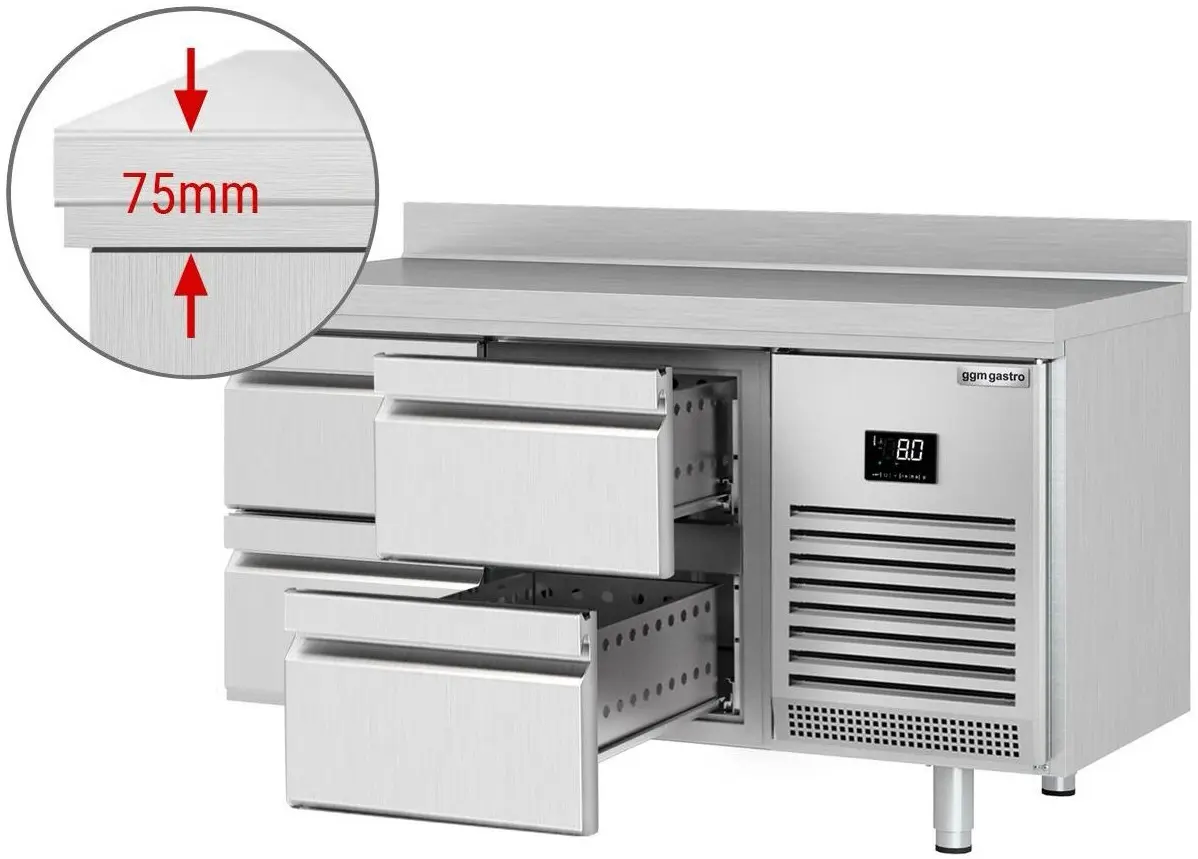 Masa frigorifica GGM Gastro KTI157S1212 (Inox) - 3