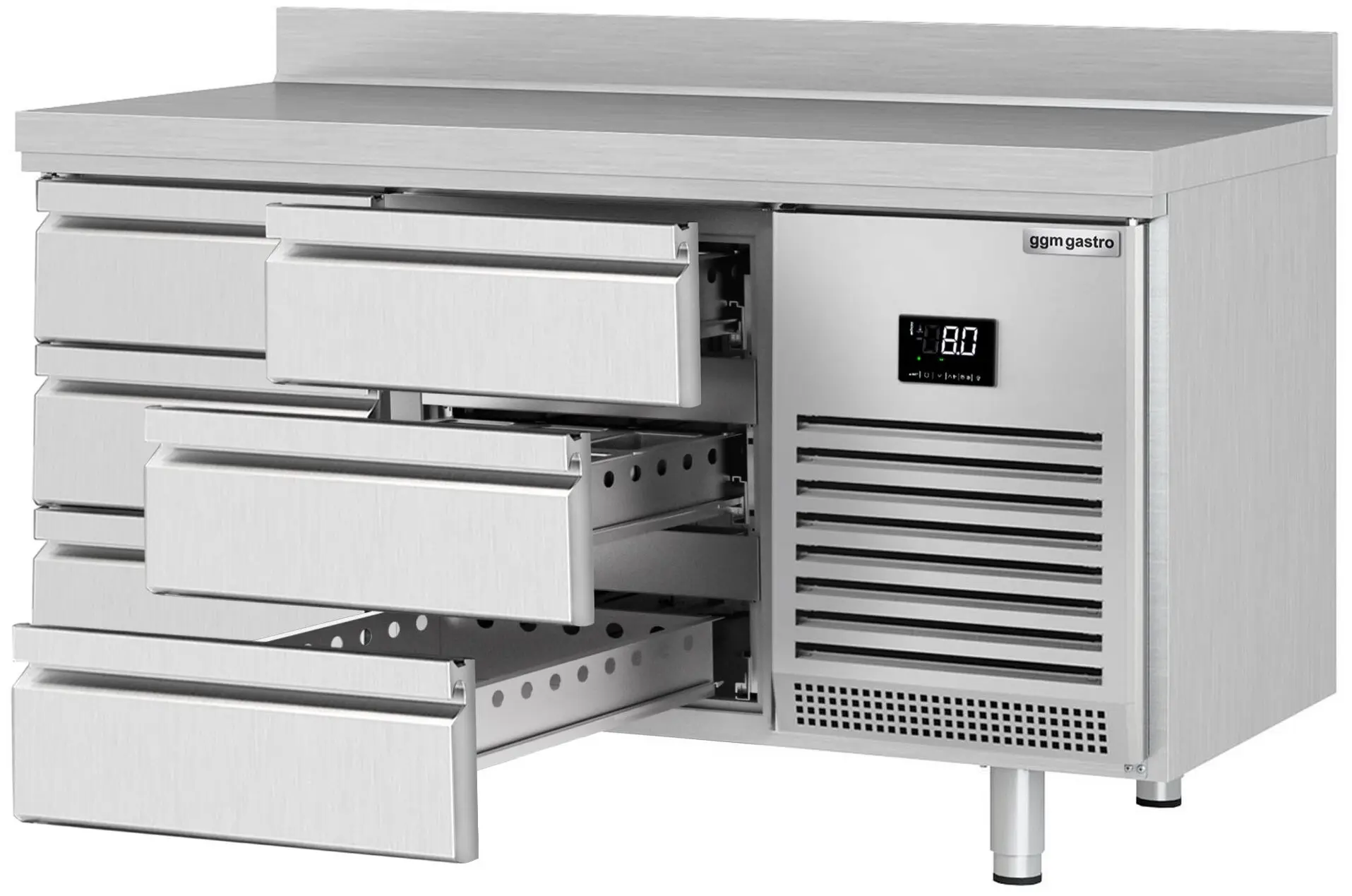 Masa frigorifica GGM Gastro KTI157S1313 (Inox) - 2