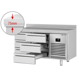 Masa frigorifica GGM Gastro KTI157S1313 (Inox) Thumb