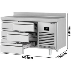 Masa frigorifica GGM Gastro KTI157S1313 (Inox) Thumb
