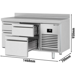 Холодильный стол GGM Gastro KTI157S2313 (Inox) Thumb