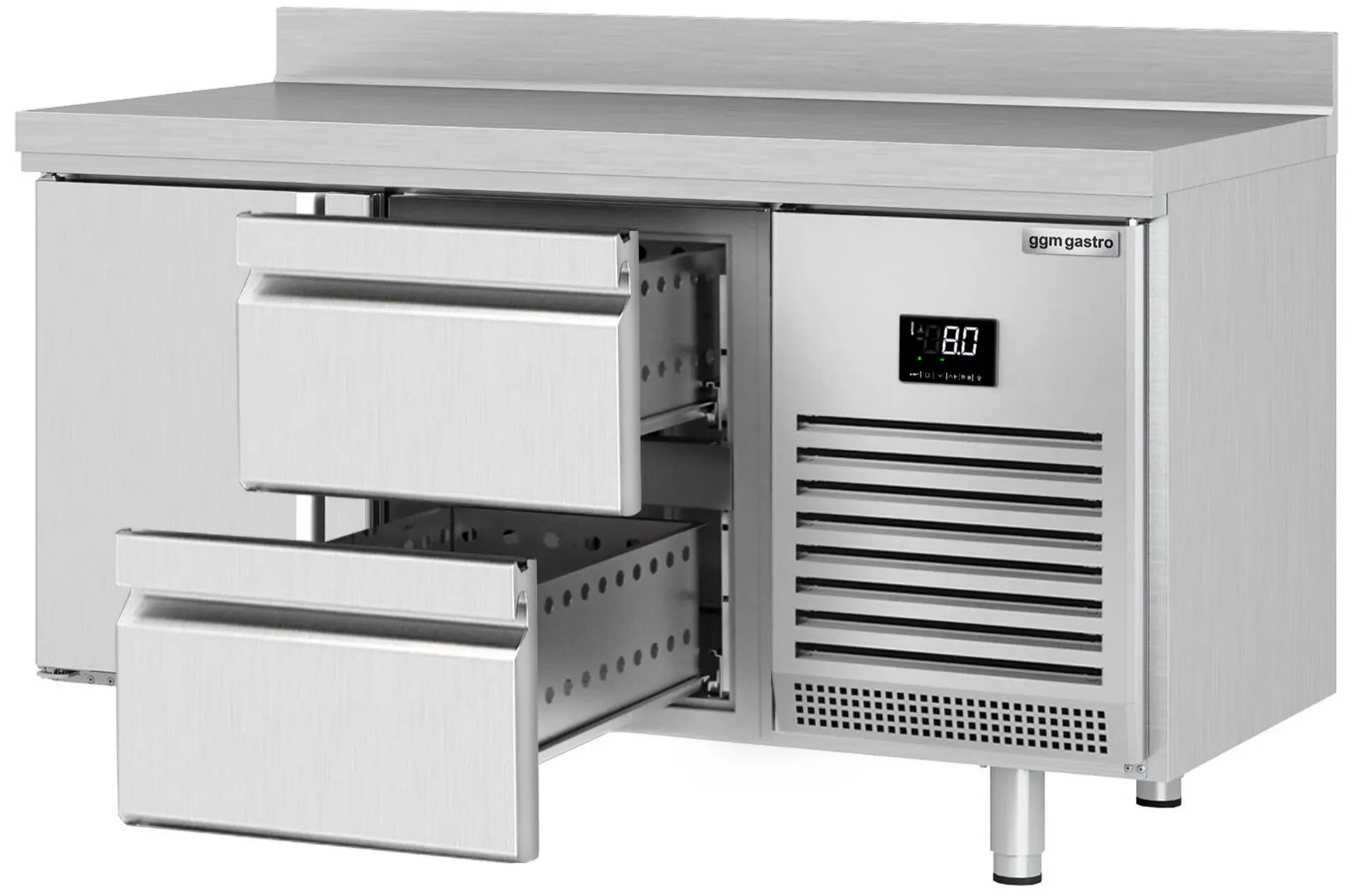 Masa frigorifica GGM Gastro KTI157T1S1212 (Inox) - 2