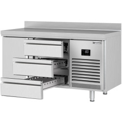 Masa frigorifica GGM Gastro KTI157T1S1313 (Inox) Thumb