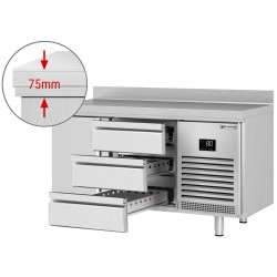 Masa frigorifica GGM Gastro KTI157T1S1313 (Inox) Thumb