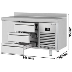Masa frigorifica GGM Gastro KTI157T1S1313 (Inox) Thumb