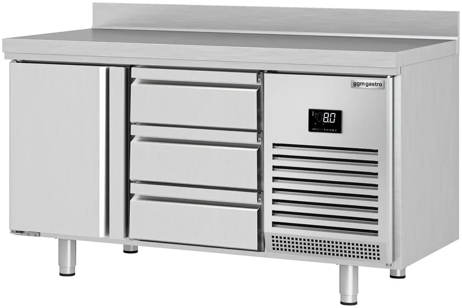 Masa frigorifica GGM Gastro KTI157T1S1313 (Inox)