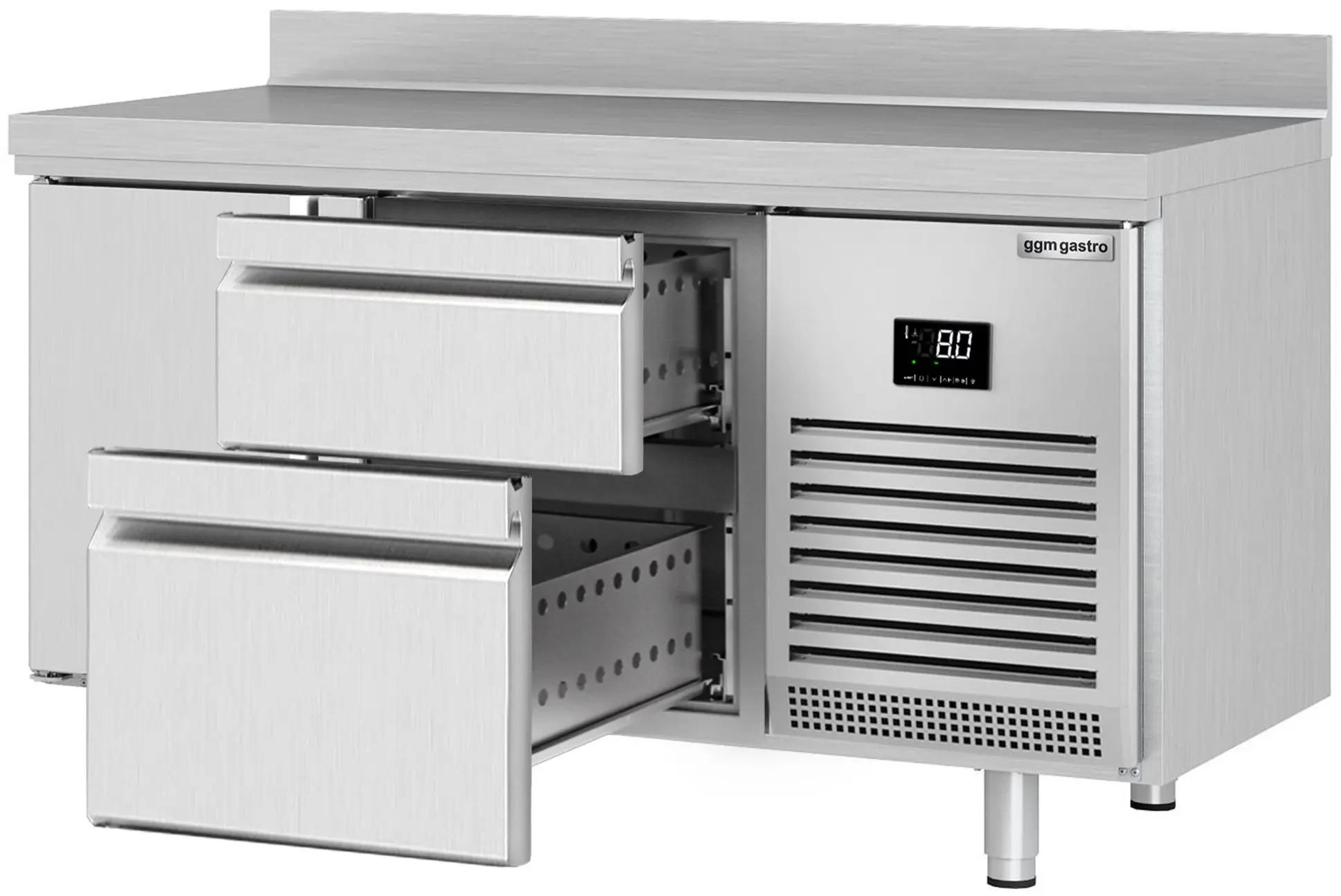 Masa frigorifica GGM Gastro KTI157T1S2313 (Inox) - 2