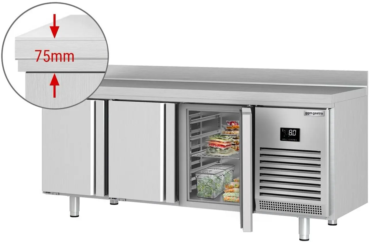 Холодильный стол GGM Gastro KTI206 (Inox) - 3