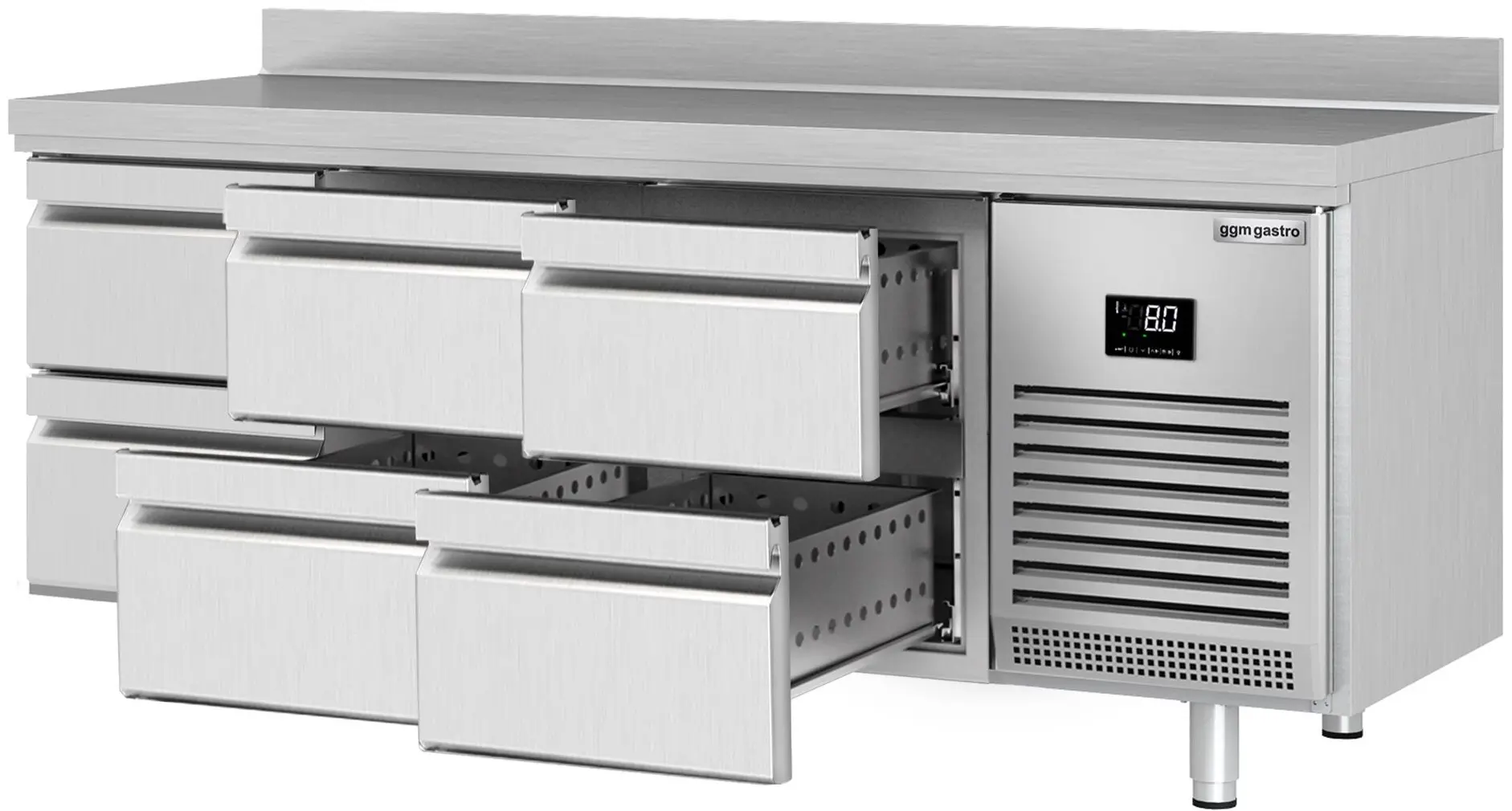 Masa frigorifica GGM Gastro KTI206S1212 (Inox) - 2