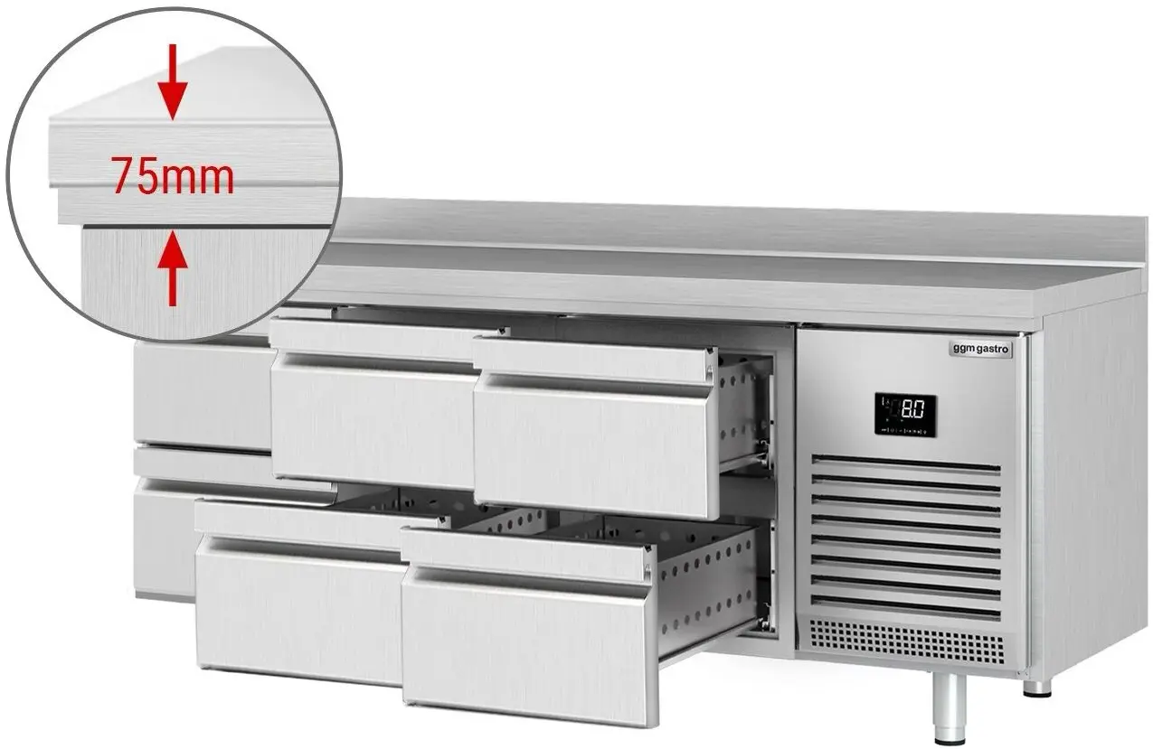 Masa frigorifica GGM Gastro KTI206S1212 (Inox) - 3