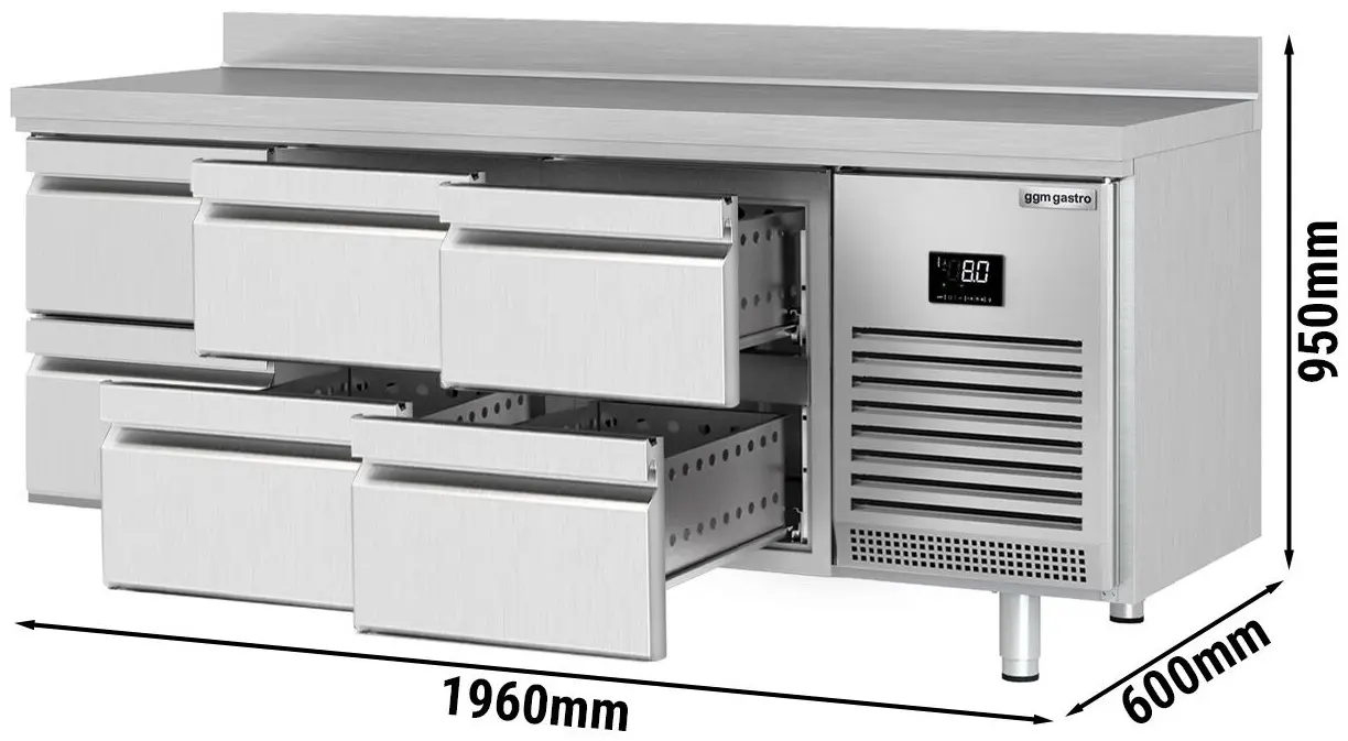 Masa frigorifica GGM Gastro KTI206S1212 (Inox) - 8