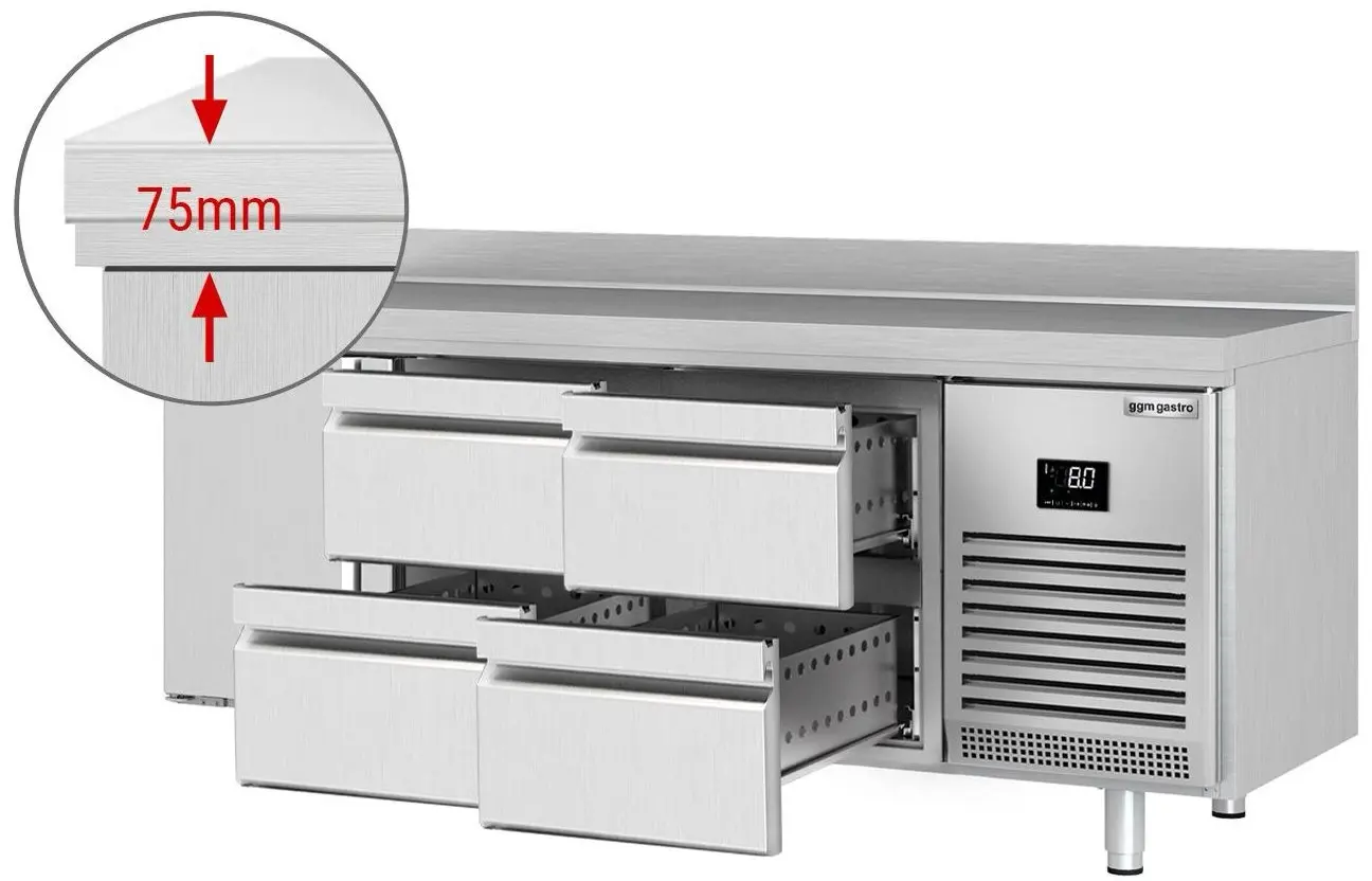 Masa frigorifica GGM Gastro KTI206T1S1212 (Inox) - 3