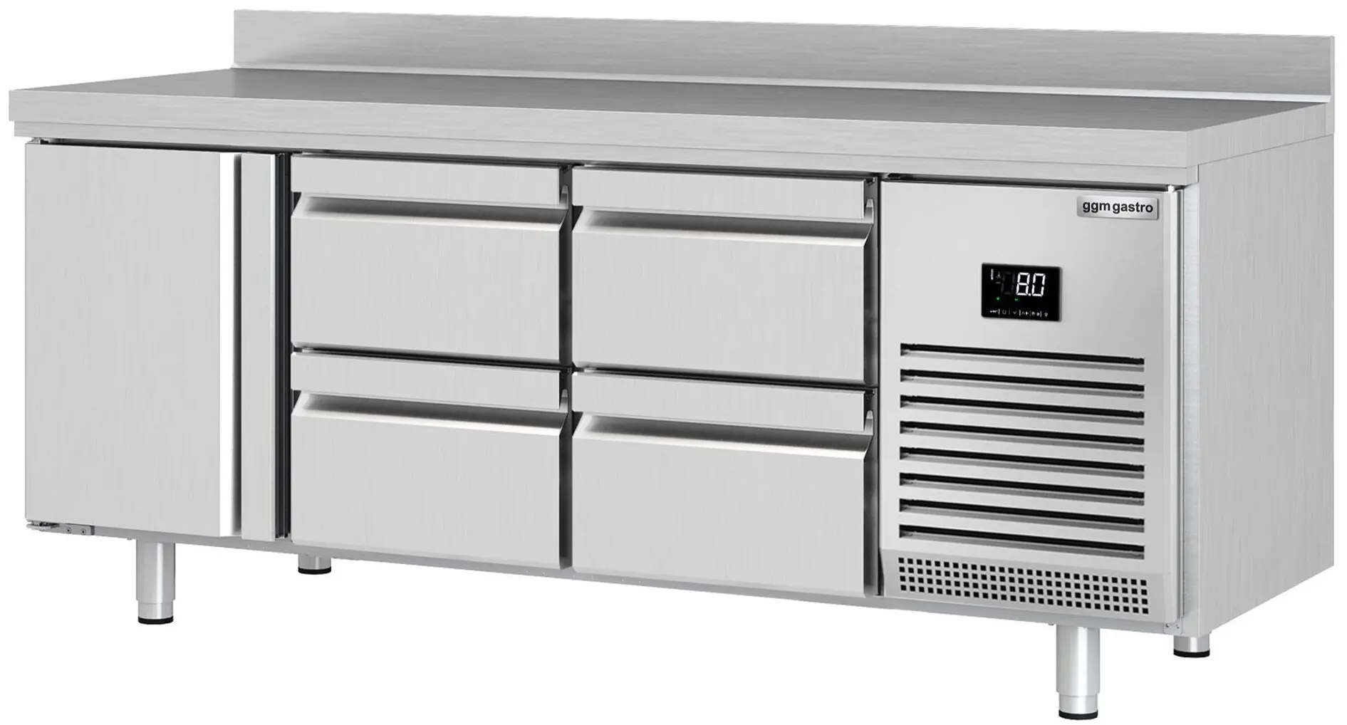 Masa frigorifica GGM Gastro KTI206T1S1212 (Inox)