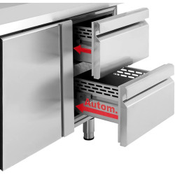 Masa frigorifica GGM Gastro KTI206T2S1212 (Inox) Thumb