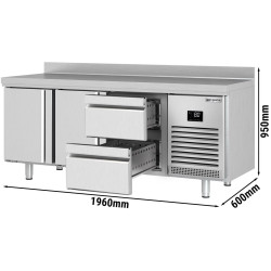 Masa frigorifica GGM Gastro KTI206T2S1212 (Inox) Thumb