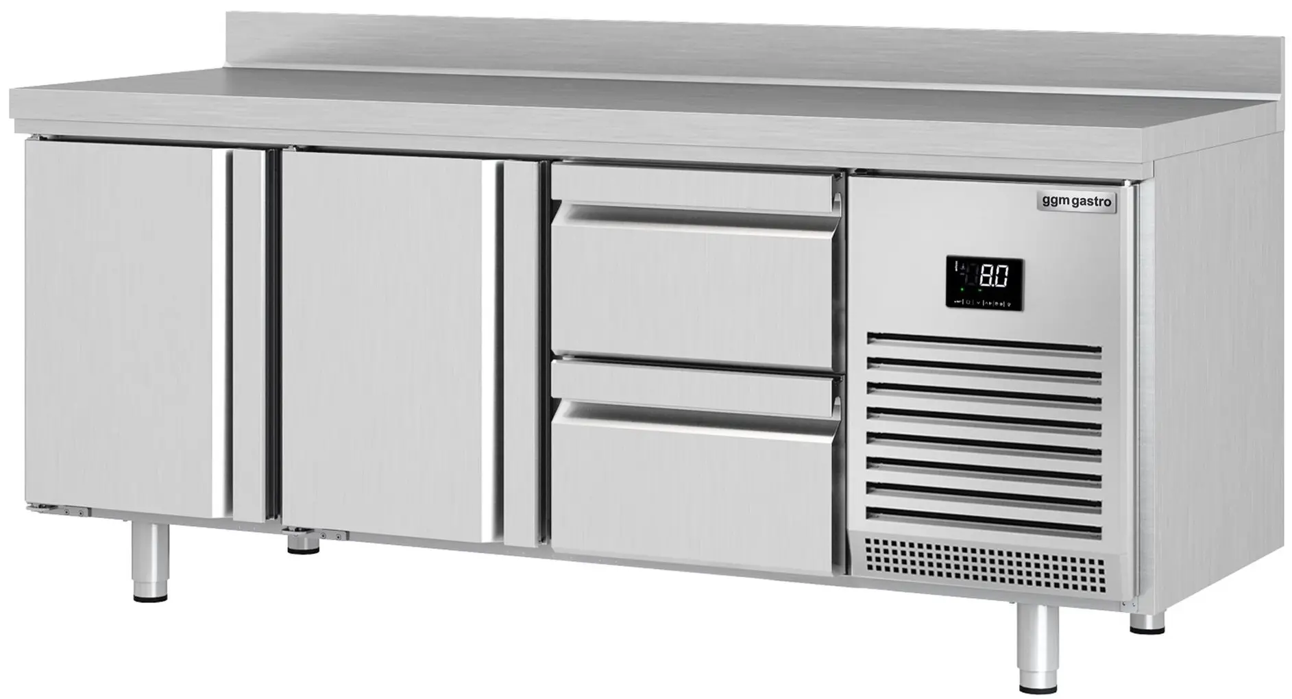 Masa frigorifica GGM Gastro KTI206T2S1212 (Inox)