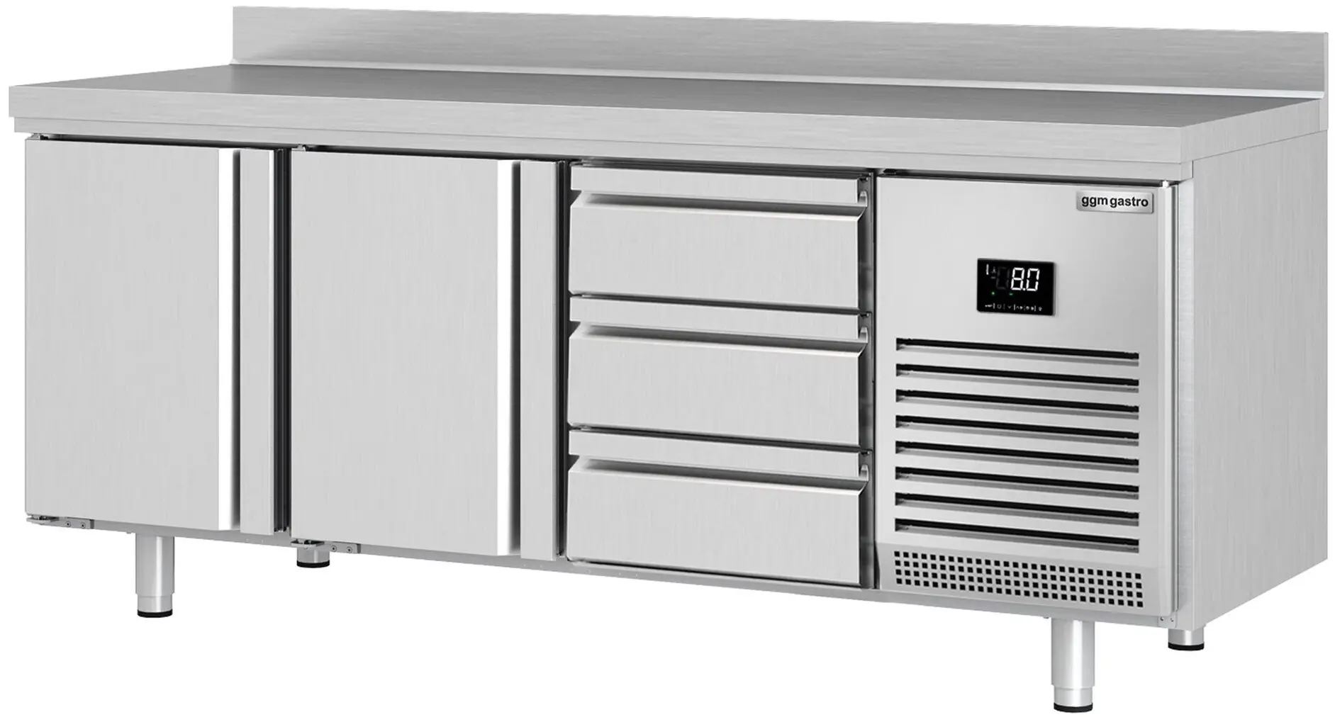 Masa frigorifica GGM Gastro KTI206T2S1313 (Inox)