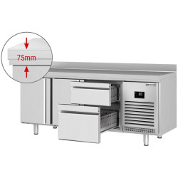 Masa frigorifica GGM Gastro KTI206T2S2313 (Inox) Thumb