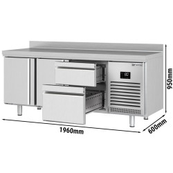 Masa frigorifica GGM Gastro KTI206T2S2313 (Inox) Thumb
