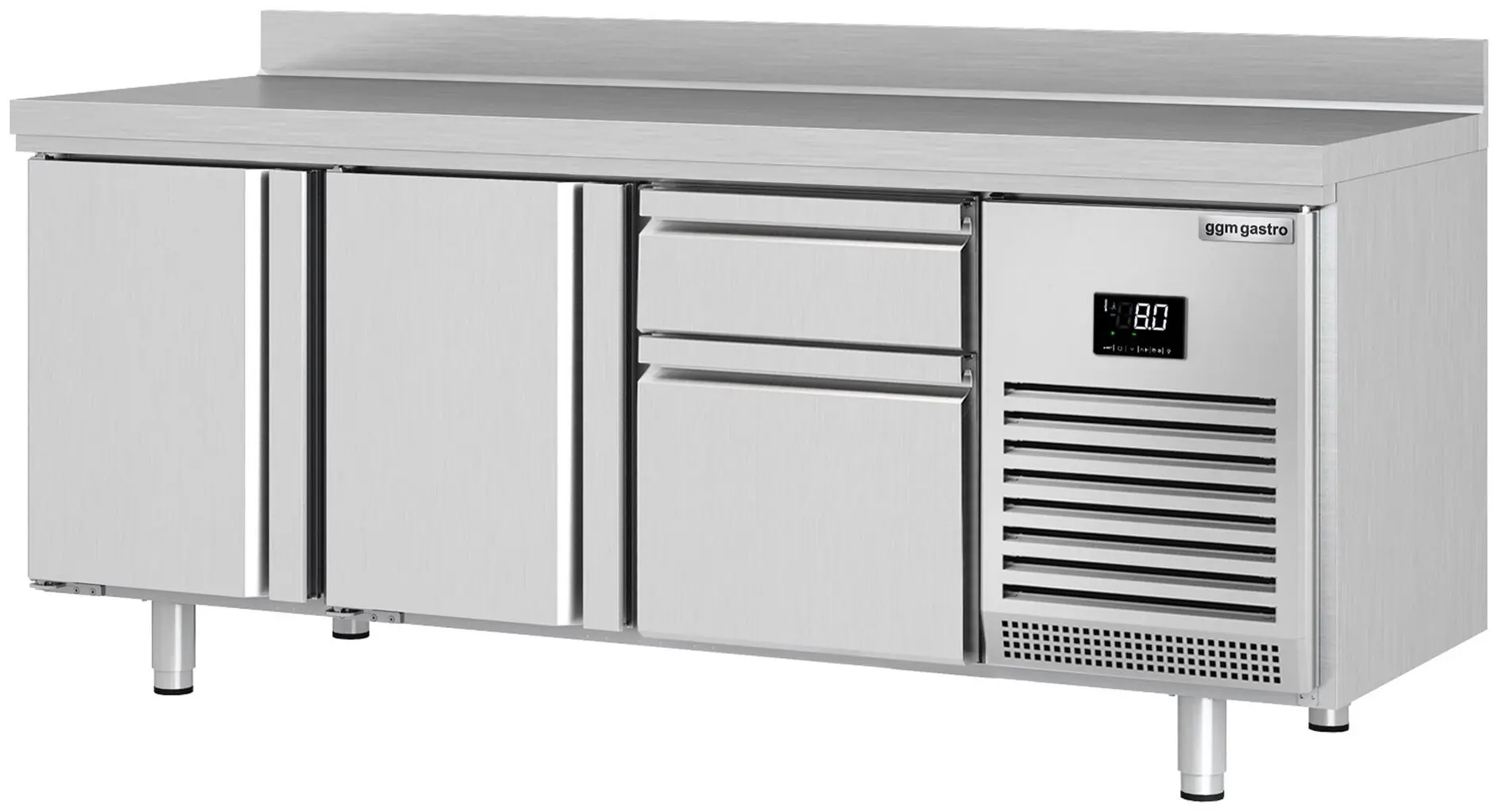 Masa frigorifica GGM Gastro KTI206T2S2313 (Inox)