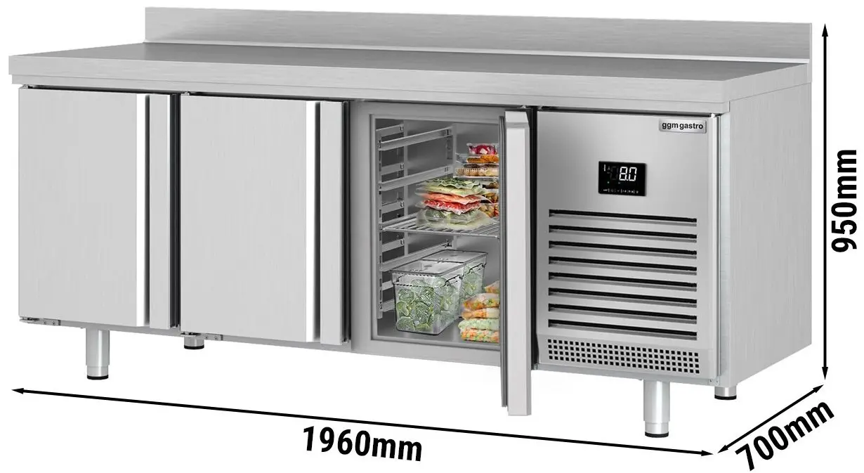 Masa frigorifica GGM Gastro KTI207 (Inox) - 7