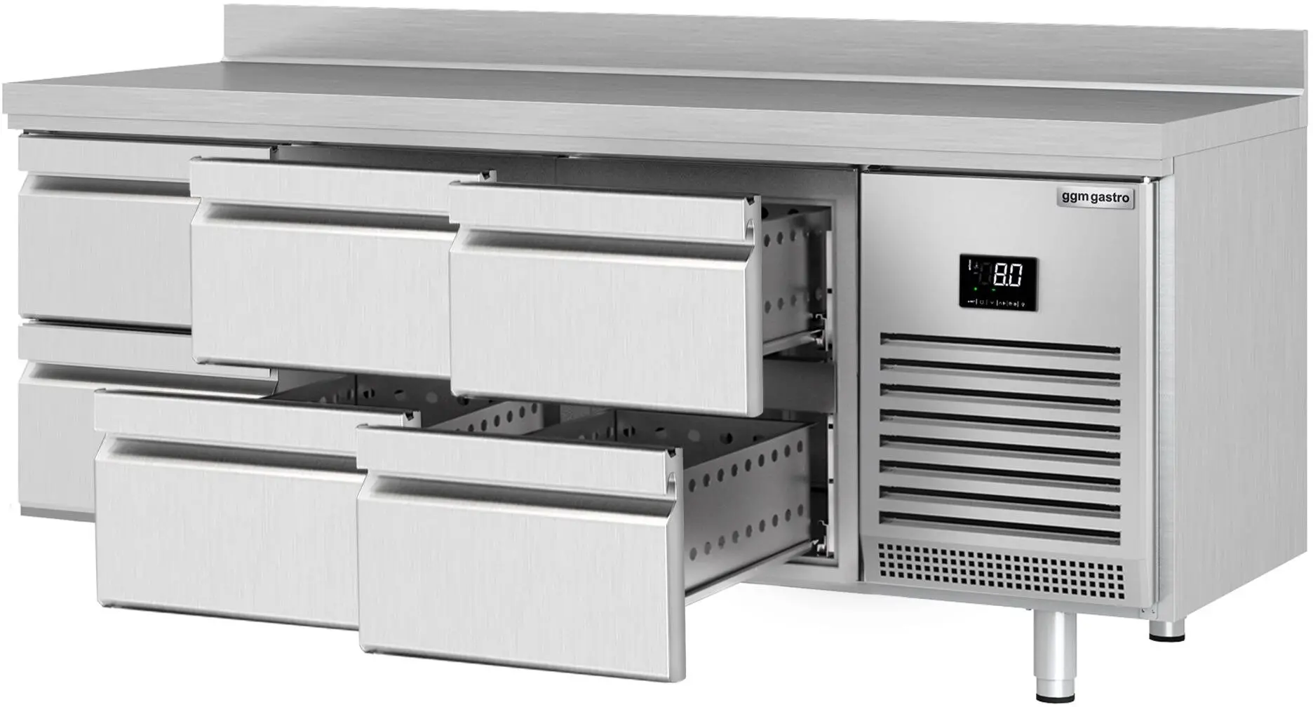 Masa frigorifica GGM Gastro KTI207S1212 (Inox) - 2
