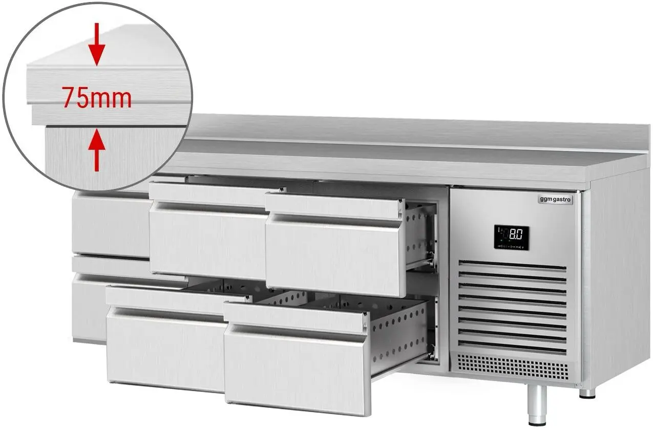 Masa frigorifica GGM Gastro KTI207S1212 (Inox) - 3