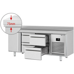 Холодильный стол GGM Gastro KTI207T1S1212 (Inox) Thumb