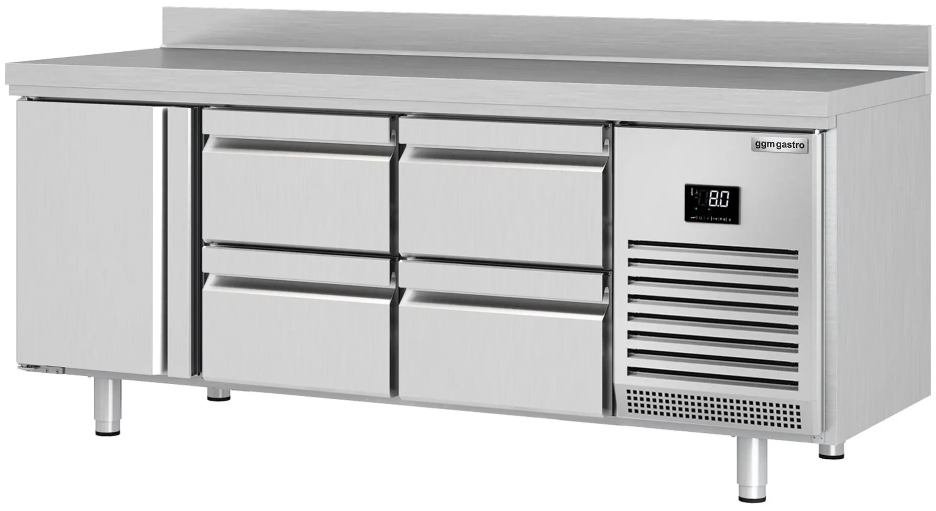 Холодильный стол GGM Gastro KTI207T1S1212 (Inox)