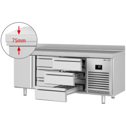 Холодильный стол GGM Gastro KTI207T1S1313 (Inox) Thumb