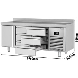 Холодильный стол GGM Gastro KTI207T1S1313 (Inox) Thumb