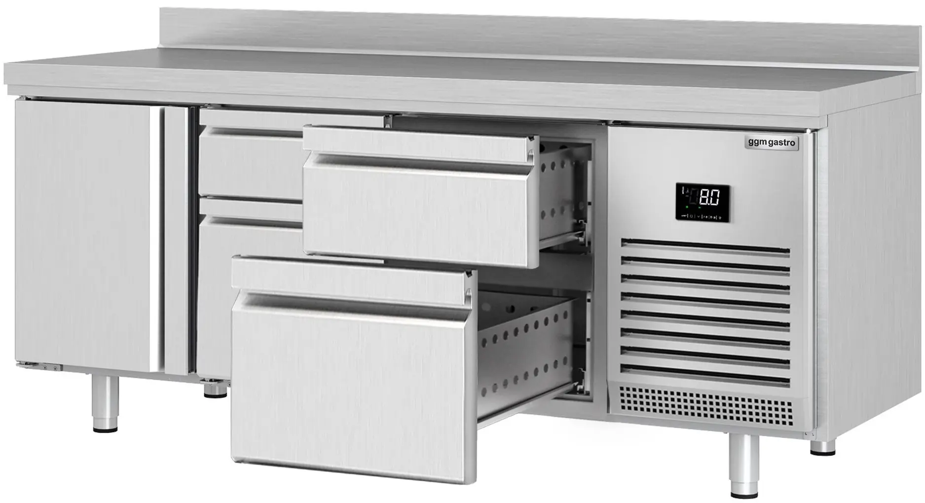 Холодильный стол GGM Gastro KTI207T1S2313 (Inox) - 2