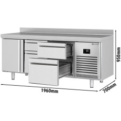 Холодильный стол GGM Gastro KTI207T1S2313 (Inox) Thumb