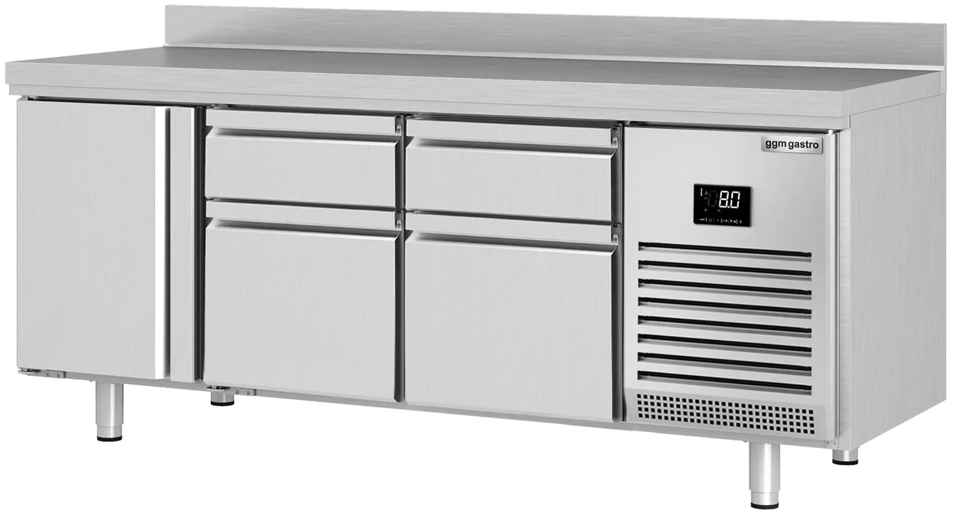 Холодильный стол GGM Gastro KTI207T1S2313 (Inox)