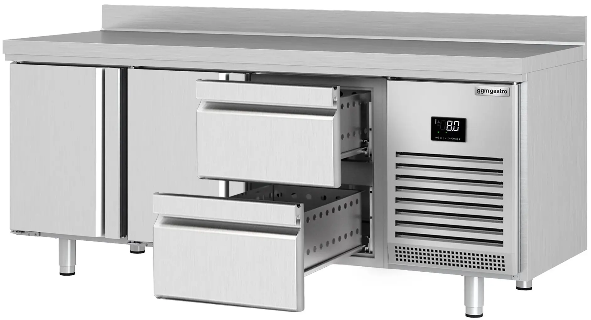 Masa frigorifica GGM Gastro KTI207T2S1212 (Inox) - 2